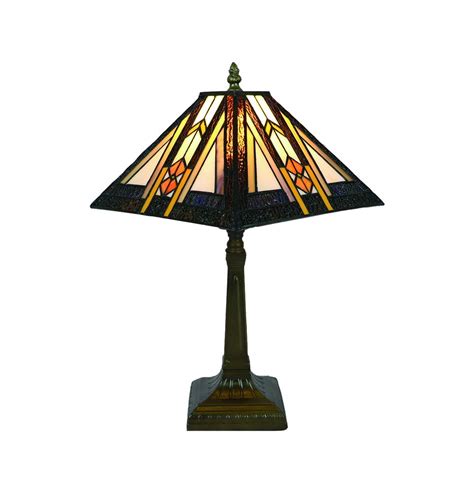 Buy Tokira Vintage Tiffany Style Square Table Lamp 10 Inch, Stained Glass Table Lamps Patterns ...