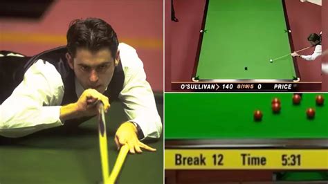 Ronnie O'Sullivan's fastest 147 and 'world's slowest break' compared in ...