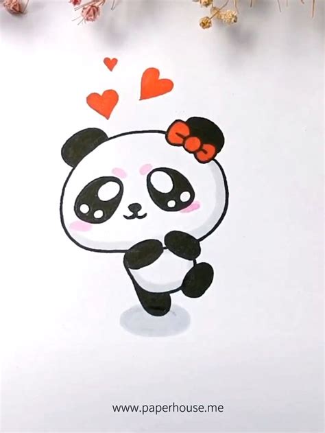 Amazing Simple Doodle Tutorial [Video] | Cute doodle art, Panda drawing ...