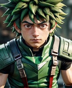 Deku Original Hero Costume Free Face Swap ID:2093078