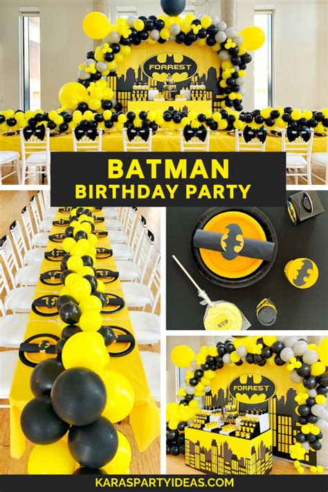 Kara's Party Ideas Batman Birthday Party | Kara's Party Ideas