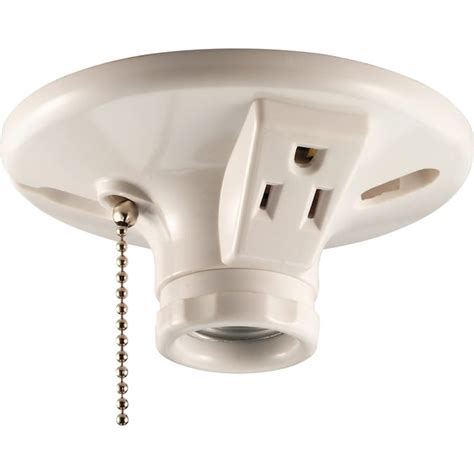 Eaton 660-Watt White Hard-Wired Ceiling Socket in the Light Sockets ...