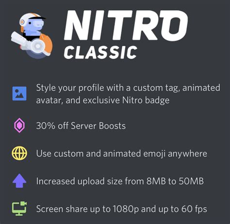 Buy Discord Nitro Classic 12 Months / 1 Year + 🎁 cheap, choose from different sellers with ...