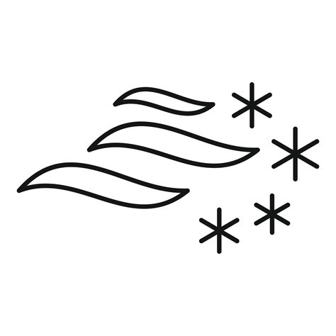 Storm blizzard icon, outline style 14520475 Vector Art at Vecteezy