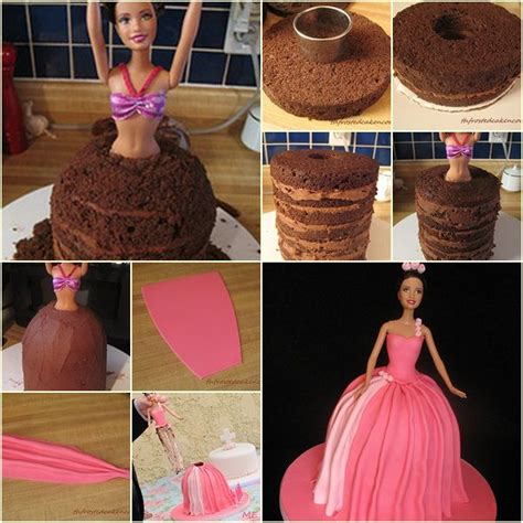 How to Make Adorable Barbie Skirt Cake - DIY Tutorials | Barbie doll cakes, Doll cake tutorial ...