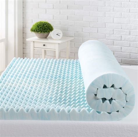 ZINUS 3 Inch Swirl Gel Cooling Memory Foam Mattress Topper / Cooling, Airflow Design / CertiPUR ...