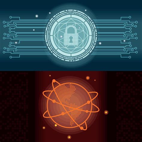 two cyber security icons 10531228 Vector Art at Vecteezy