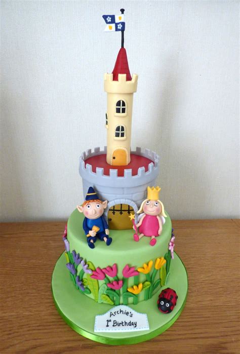 2 Tier Ben and Holly Castle Themed Birthday Cake | Susie's Cakes