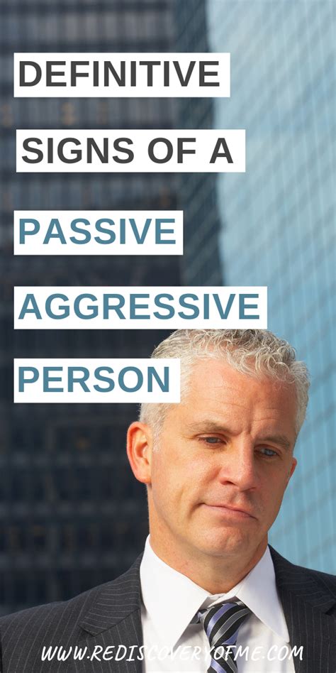 5 Signs of a Passive Aggressive Person | Passive aggressive people ...