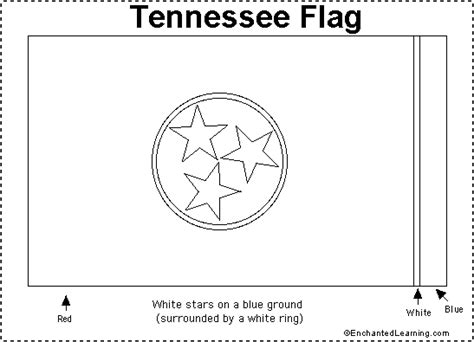 Tennessee Flag Printout - EnchantedLearning.com