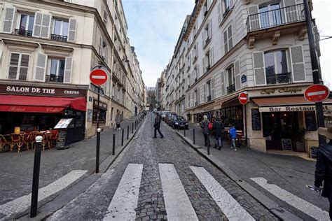 Paris Street View editorial stock image. Image of district - 60587414