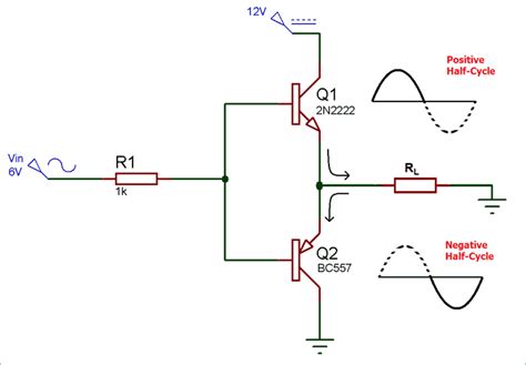 Class B Amplifier Circuit Diagram