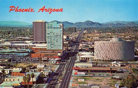 Vintage Phoenix, Arizona in the 1950's and 1960's. Old stores, restaurants, motels and vintage ...