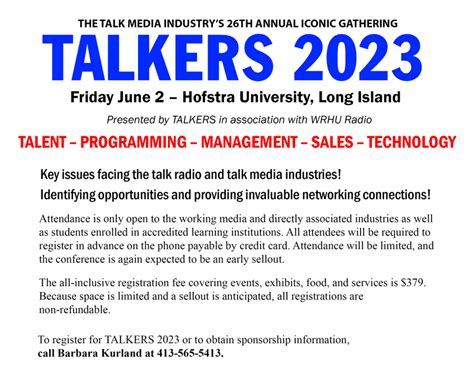 TALKERS 2023 - Speakers List | TALKERS magazine