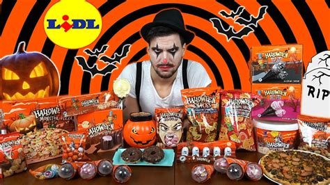 HALLOWEEN CHALLENGE 2021 | CANDY LIDL | 12,000 CALORIES |MAN VS FOOD # ...