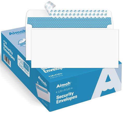 500 #10 Security Envelopes - Self-Seal - Windowless - for all your ...