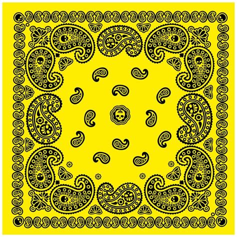 Bandana Pattern Skull Paisley Stock Vector (Royalty Free) 1633099489 ...