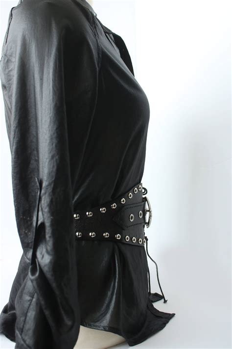 GOTHIC WAIST BELT Studded Leather Belt Leather Waist - Etsy