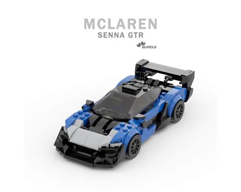 LEGO MOC Mclaren senna GTR 8wide speed champions by beardLB | Rebrickable - Build with LEGO