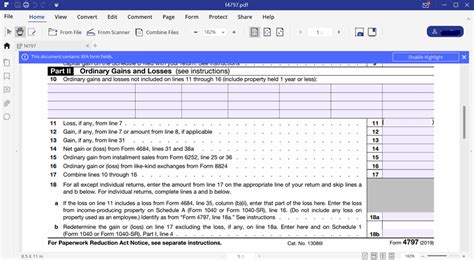 IRS Form 4797- Guide for How to Fill in IRS Form 4797