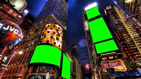 new york city in green screen free stock footage - YouTube