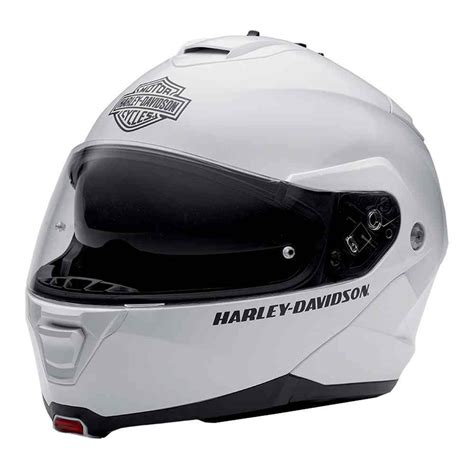 Harley-Davidson® Mens Modular Helmet, Capstone Sun Shield, White 98371 ...