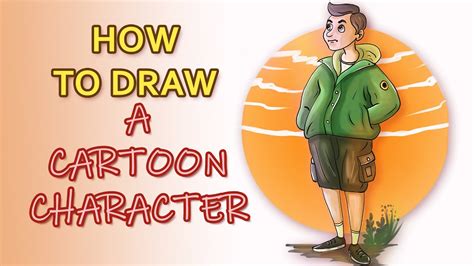 How To Draw A Cartoon Character | Photoshop Tutorial | Jayantha Arts - YouTube