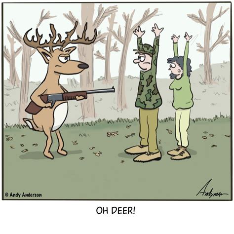 Cartoon/meme about deer hunting – Andy Anderson Cartoons