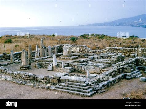 Archaeological ruins of the ancient Phoenician city of Byblos Stock Photo, Royalty Free Image ...