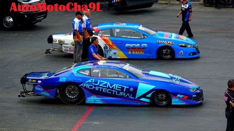 NHRA Pro STOCK RACING 210mph Chicago Route 66 Raceway - YouTube