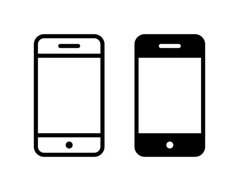 Cellphone, smartphone, mobile phone icon vector in clipart style ...