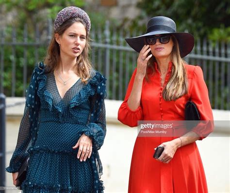 Jemima Jones and Jemima Goldsmith attend the wedding of Lady... | Dress, Jemima goldsmith, Fashion