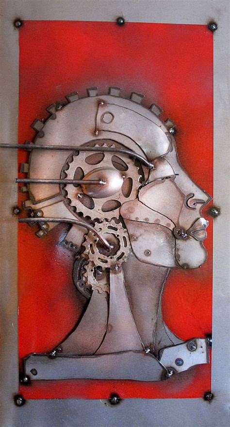 Steampunk Metal Sculpture Woman PRINT Joel by IronDesignsHalifax, How's ...