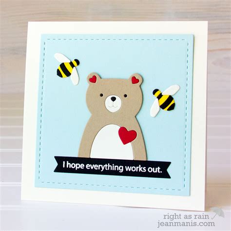 Simon Says Stamp – Die-cut Punny Card - Right as Rain