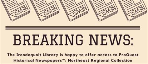 ProQuest Historical Newspapers: Northeast Regional Collection Database ...