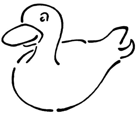 Rubber Duck Free coloring page - Download, Print or Color Online for Free