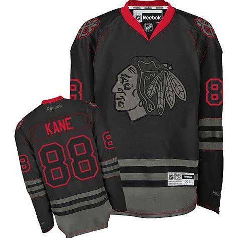 Chicago Blackhawks #88 Patrick Kane Authentic Black Ice Reebok Jersey