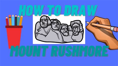 How to draw Mount Rushmore step by step - YouTube