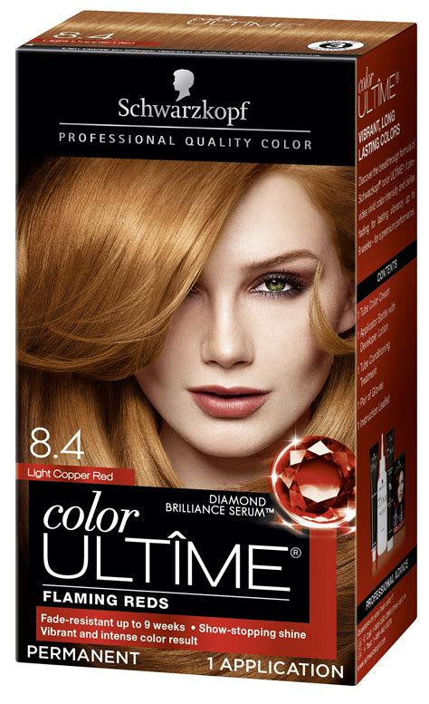 Schwarzkopf Color Ultime Permanent Hair Color Cream, 8.4 Light Copper Red - Walmart.com | Hair ...