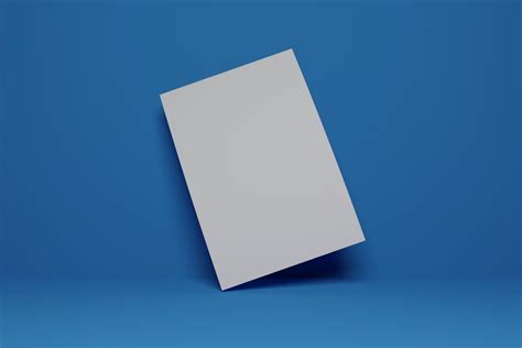 Poster Mockup - Blue Background Mockup Graphic by sandrofanton · Creative Fabrica