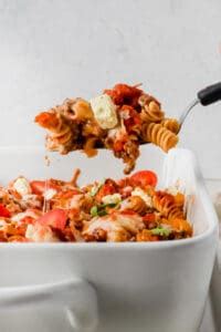 Easy Healthy Rotini Pasta Bake | Lauren Fit Foodie