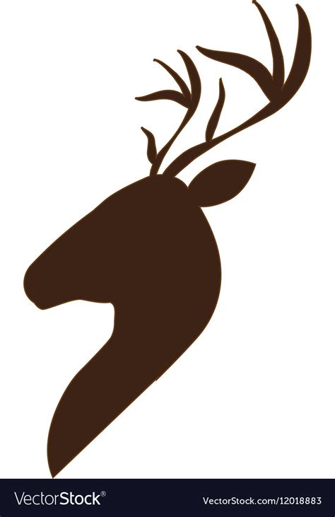 Profile deer icon Royalty Free Vector Image - VectorStock