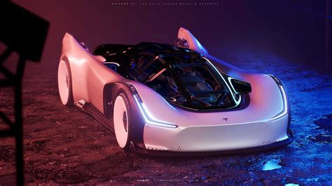 This Extreme Tesla SpaceX Model R Concept Is Top-Tier Hypercar, Built Around Rockets - autoevolution