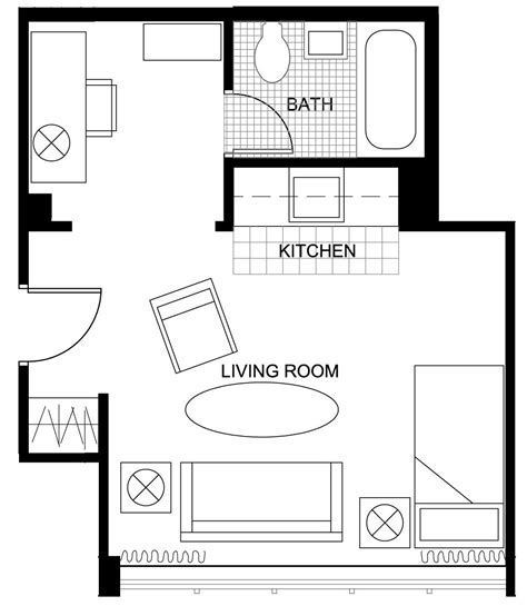 Studio Apartment Floor Plans | ... 16'. You can also view an enlarged versio… | Studio apartment ...