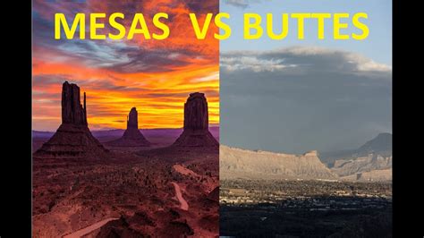 Mesas vs Buttes - YouTube