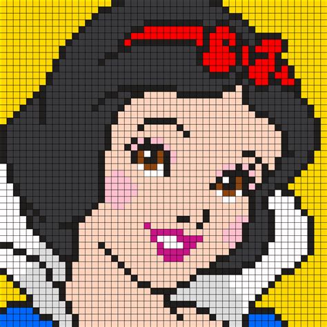 Snow White (Square) | Disney cross stitch, Disney cross stitch patterns, Pixel crochet