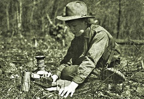 Baltimore Boy Scout sending Morse Code in the field - 1912… | Flickr