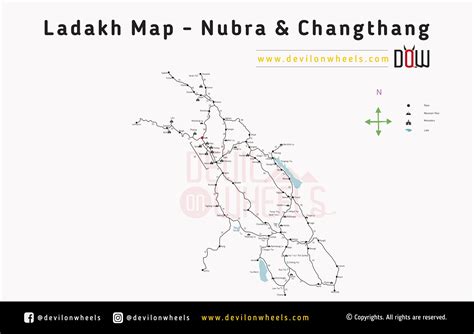 Ladakh Road Map - DETAILED Road Maps of Leh Ladakh for Tourists