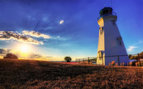 photography, Nature, Landscape, Lighthouse, Sunrise, HDR Wallpapers HD ...