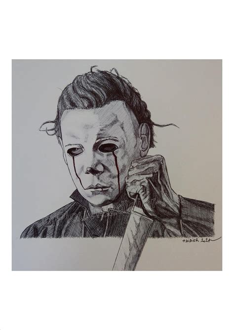 Michael Myers Halloween 2 Drawing print - Etsy